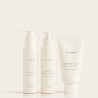 the glaze, body boosting serum, whipped body exfoliator products
