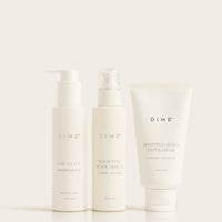 the glaze, body boosting serum, whipped body exfoliator products